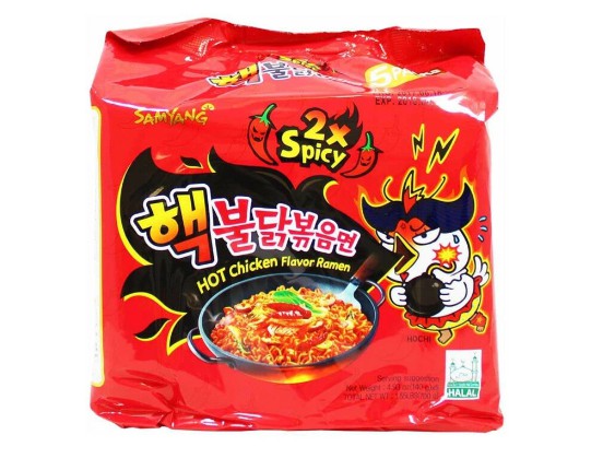 SamYang Instantnudeln Hot Chicken Ramen 2xSpicy 5er Packs 700g