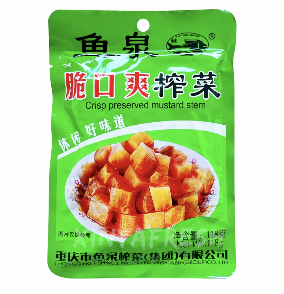 鱼泉脆口爽榨菜 118g