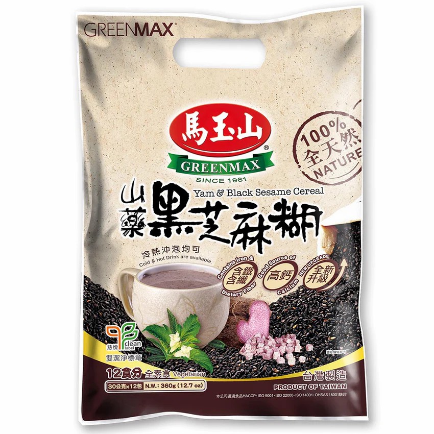 马玉山山药黑芝麻糊袋装 360g