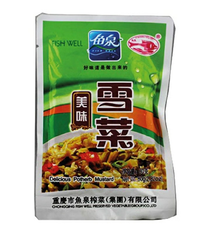 FISH WELL Chinesischer Senf-Kohl eingelegt 80g