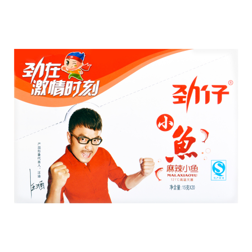 劲仔深海小鱼麻辣盒装 240g