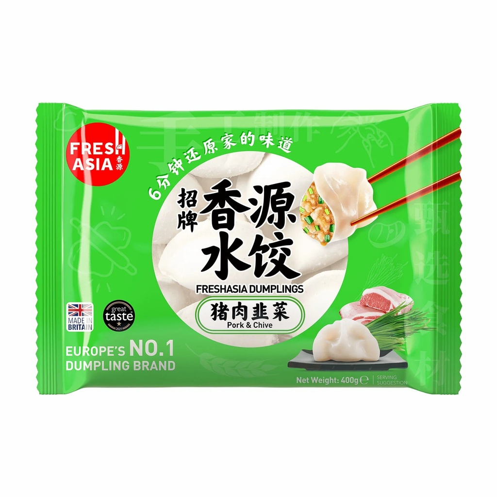 Dumplings mit Schweinefleisch & Schnittknoblauch 400g