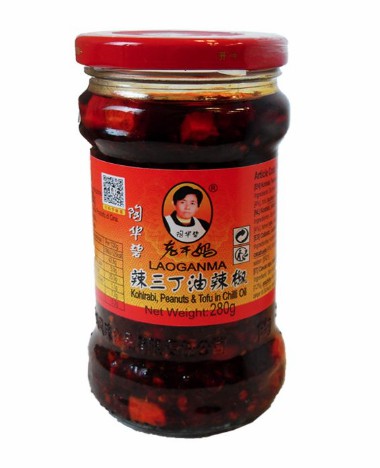 [10018] 老干妈辣三丁油辣椒 280g