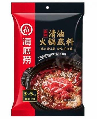 [10108] 海底捞清油火锅底料麻辣味 220g