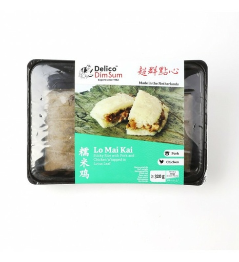 [10224] Delico Lo Mai Gai Klebreis-Hähnchen 320g