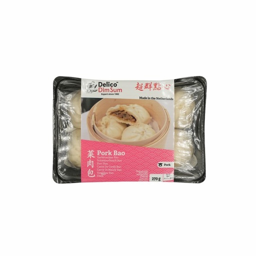 [10249] Delico Bao mit Schweinefleisch & Gemüse 270g