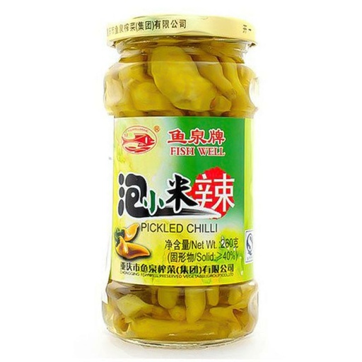 [10360] FISH WELL Eingelegte grünen Chilischoten 260g