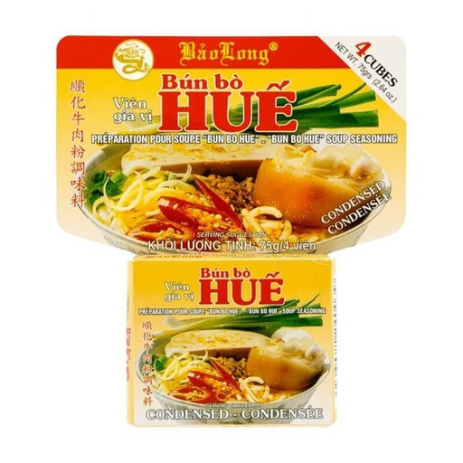 [10515] Bao Long Brühwürfel klar/Bun Bo Hue 75g