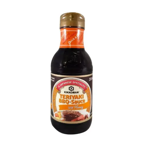 [10706] BBQ KIKKOMAN Teriyaki-Sauce BBQ mit Honig 250ml