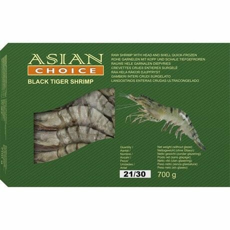 [10845] Asian Choice BlackTiger Garnele 21/30 1Kg