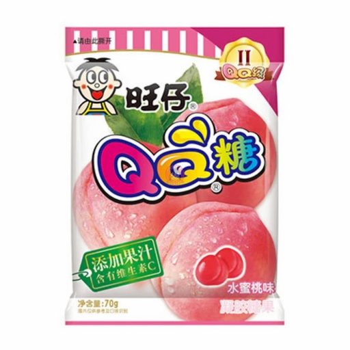 [10970] Want Want QQ Fruchtgummi Pfirsich 70g