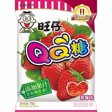 [10971] Want Want QQ Fruchtgummi Erdbeer 70g