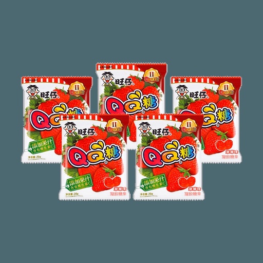 [11064] QQ Fruchtgummi Erdbeer 5er pack 100g