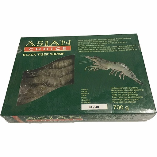 [11165] Asian Choice BlackTiger Garnele 31/40 geschält 700g