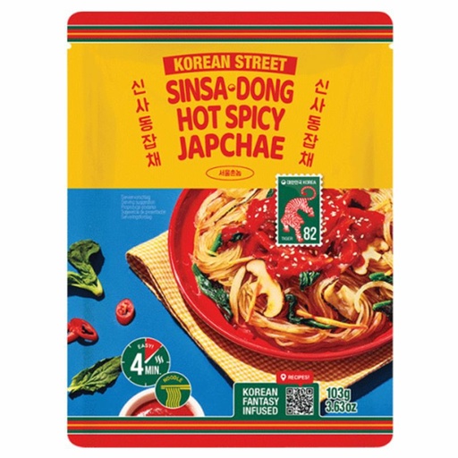 [11195] Korean Street Instant Glasnudeln Japchae scharf 103g
