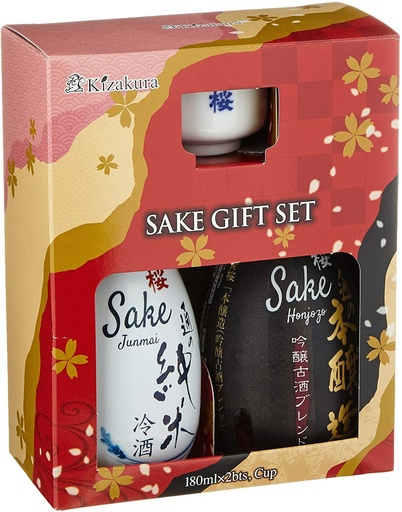 [11265] KIZAKURA Sake Geschenk-Set 360ml