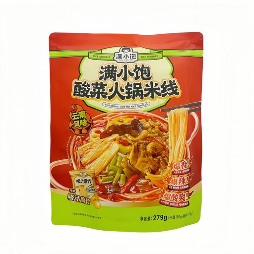 [11271] Reisnudeln mit würziger Sauerkraut u. Hotpot-Brühe 279g