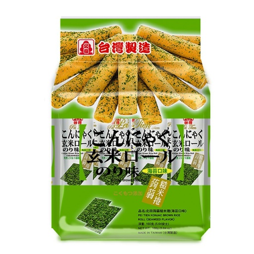 [11274] 北田蒟蒻糙米卷海苔味 160g