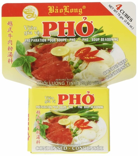 [11399] Bao Long Brühwürfel Rind/Po Bo 75g